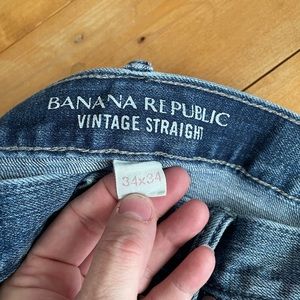 2 pairs. Men’s 34x34 banana republic vintage straight jeans